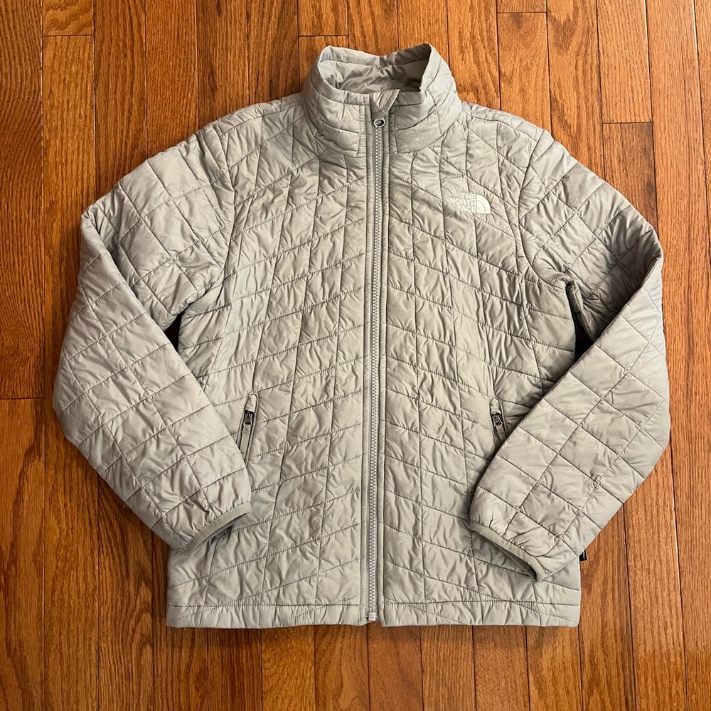 The North Face Thermoball Eco Gray Quilted Jacket/Youth Sz Medium (10-12)